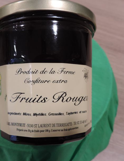 Confiture 4 Fruits Rouges 360g