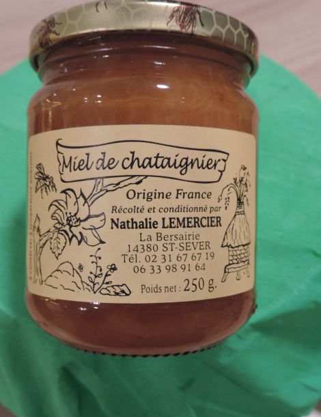 Miel de Châtaignier 750g - Délices des Abeilles : miels et nougats en Creuse