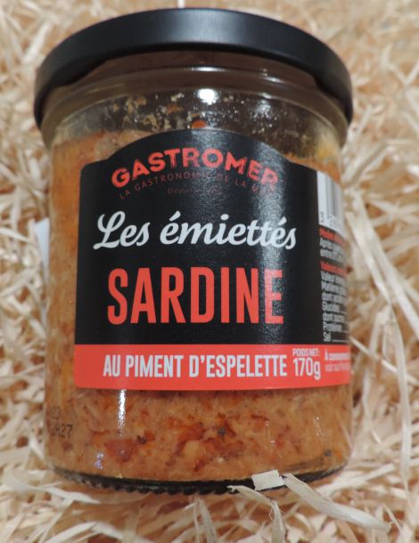 Les émiettés sardine au piment d'Espelette Gastromer 170g