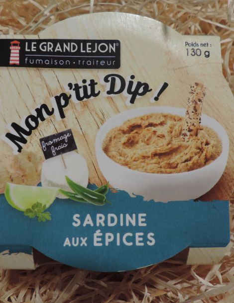 Mon p'tit Dip sardines aux épices Le Grand Lejon 130g