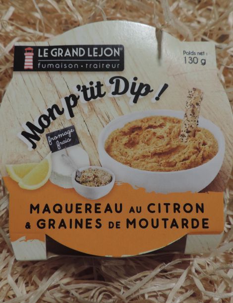 Mon p'tit Dip maquereau au citron et graines de moutarde Le Grand Lejon 130g